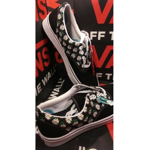 Vans Other - Vans Authentic Scribble Flower Daisy Black Sneakers Men's 11